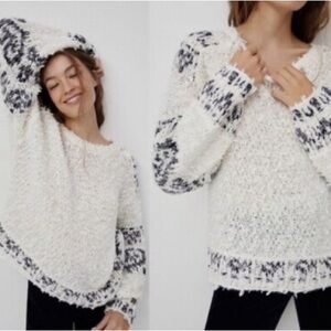 Anthropologie Pilcro feathered Sweater
